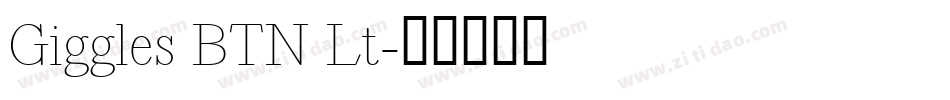 Giggles BTN Lt字体转换